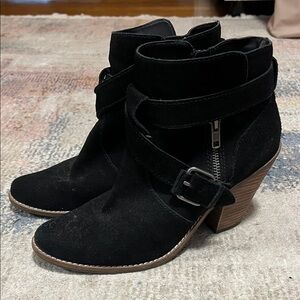 Dolce Vita Black Suede Ankle Boots